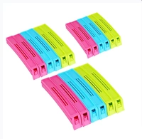 18Pc Plastic Food Snack Bag Pouch Clip Sealer for Keeping Food Fresh for Home Kitchen Camping Snack Seal Sealing Bag Clips (Multi Color) | Pouch Clip Sealer 18 Piece | Food Clips Sealer | 